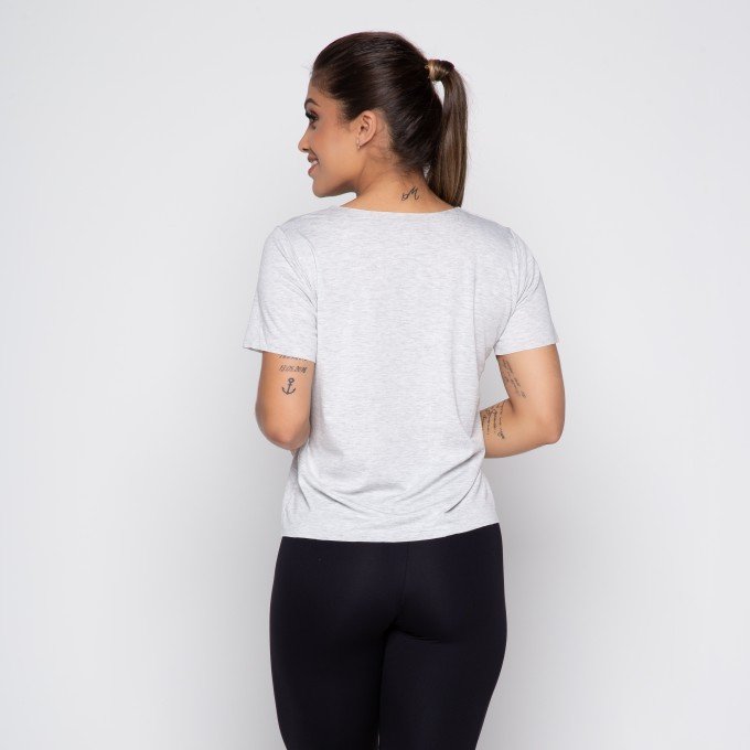 Camiseta Fitness Mescla STOP WAITING FOR TOMORROW