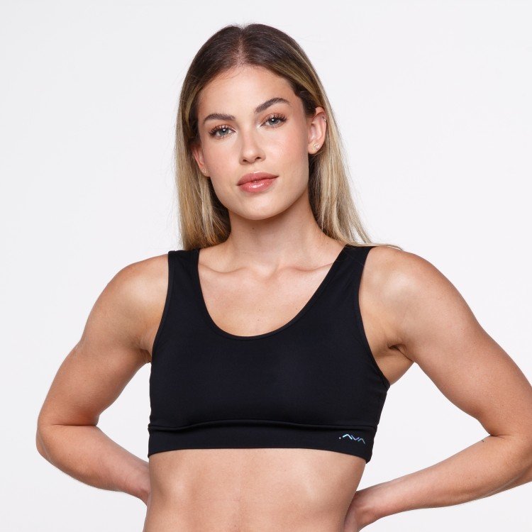 Top Fitness Nadador Suplex Poliamida Preto